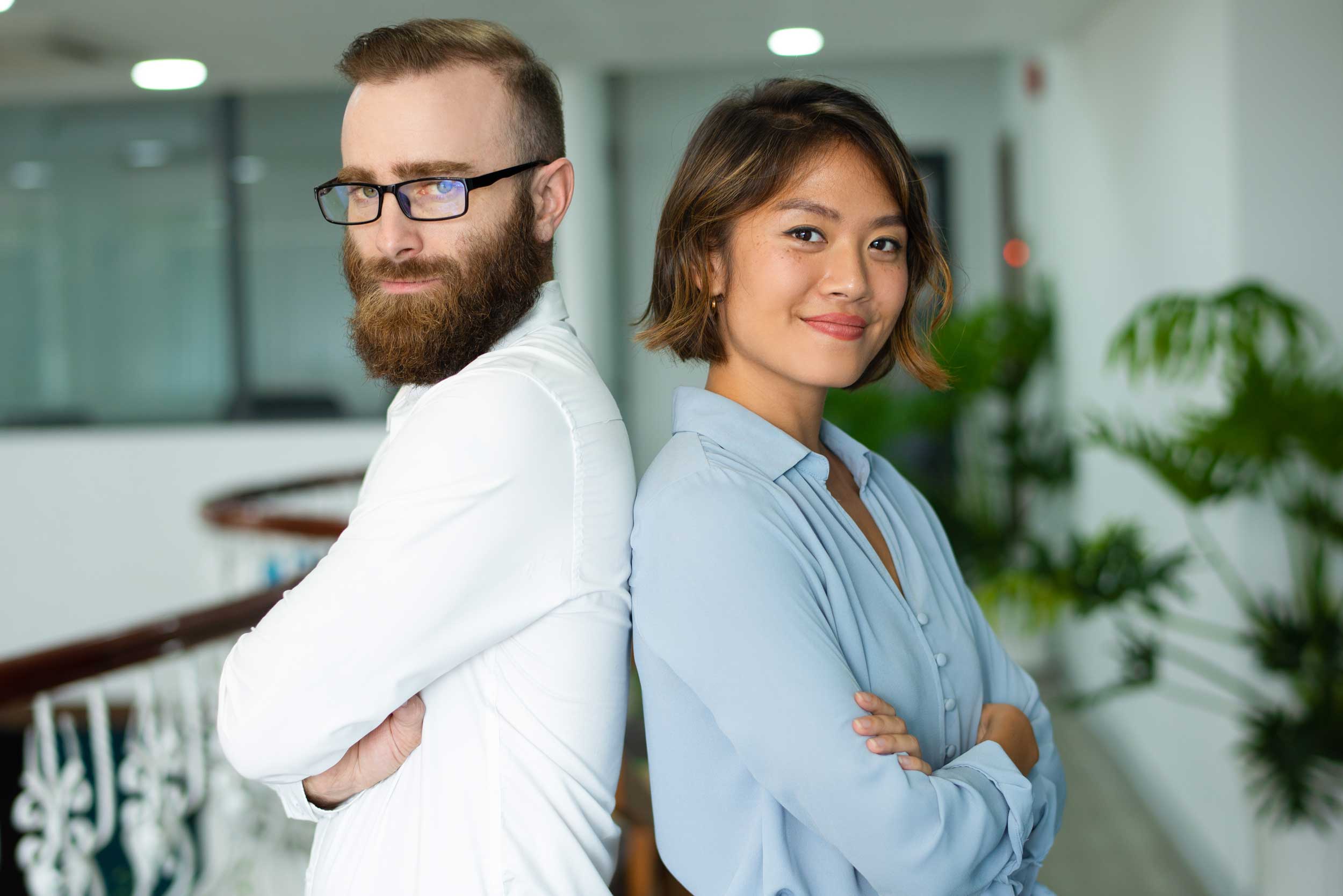 junger Mann und junge Frau