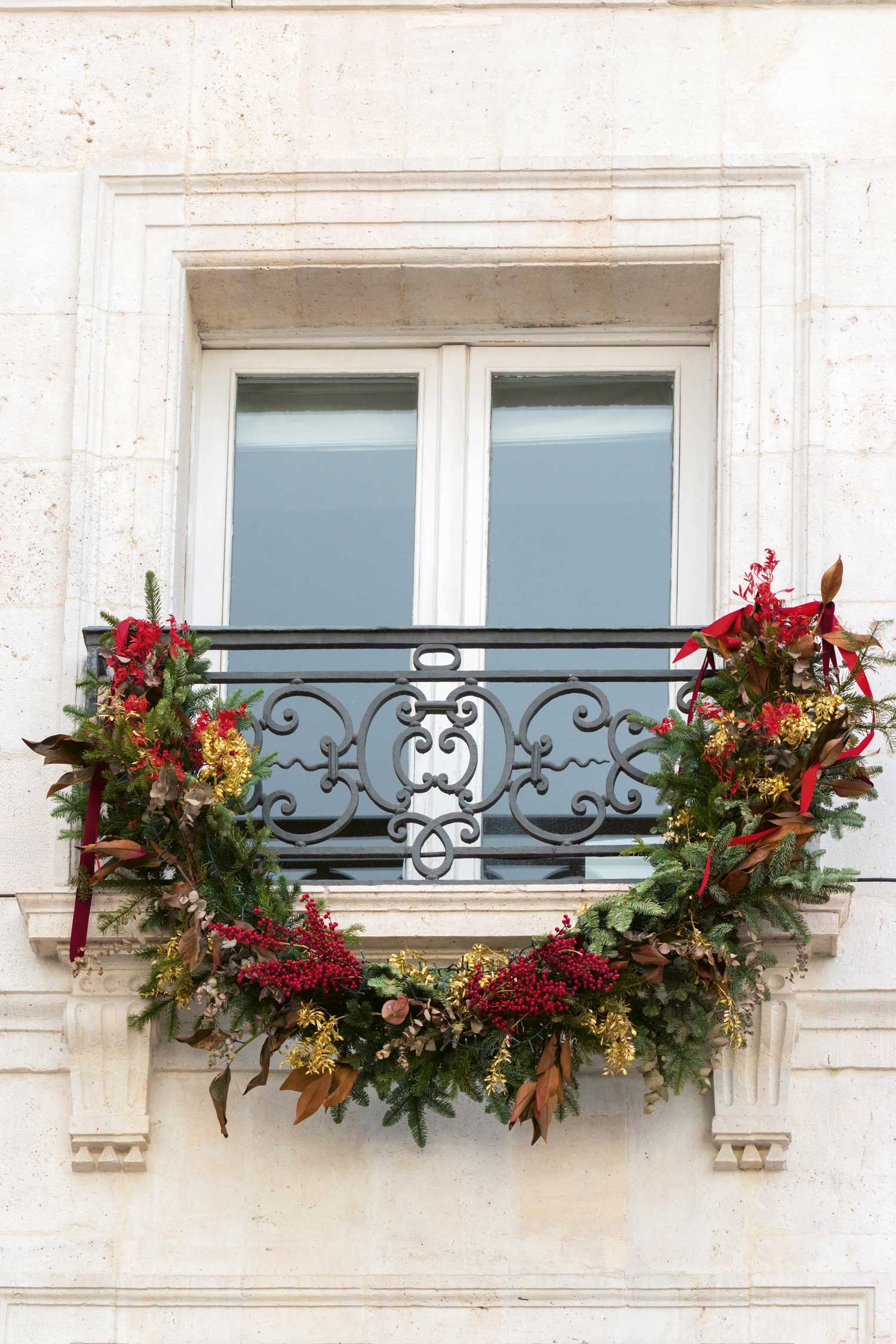 weihnachtlicher Balkon