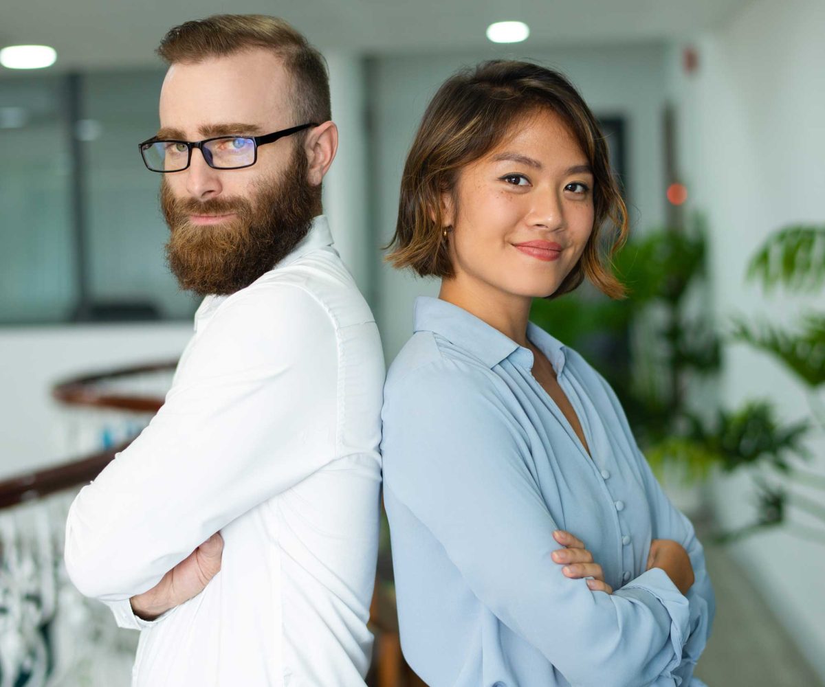 junger Mann und junge Frau